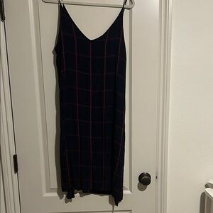 Rails Black and Red Plaid Midi Dress